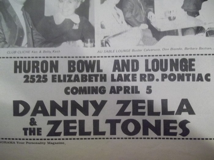 Firebird Lanes (Huron Bowl, JBs Lounge) - Danny Zella And The Zelltones (newer photo)